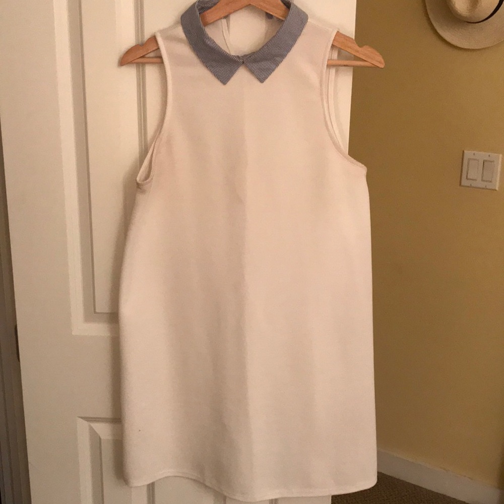 Zara white shift dress